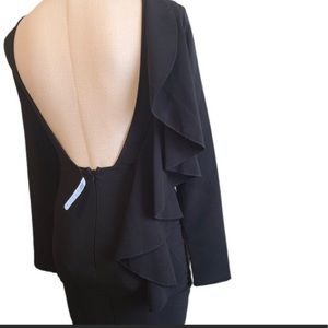 Backless mid length dress